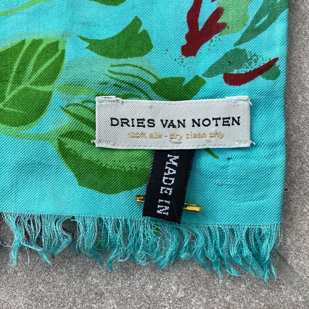 Dries Van Noten NWOT Printed Silk Scarf - Picture 2 of 6